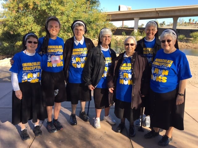 Franciscan Sisters Run in Yuma Run with the Nuns