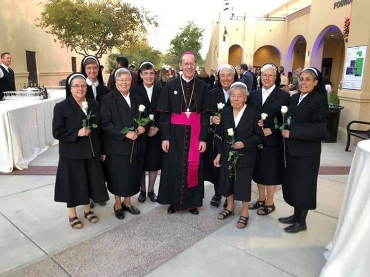 Franciscan Sisters at Night of Hope for Catholic Education